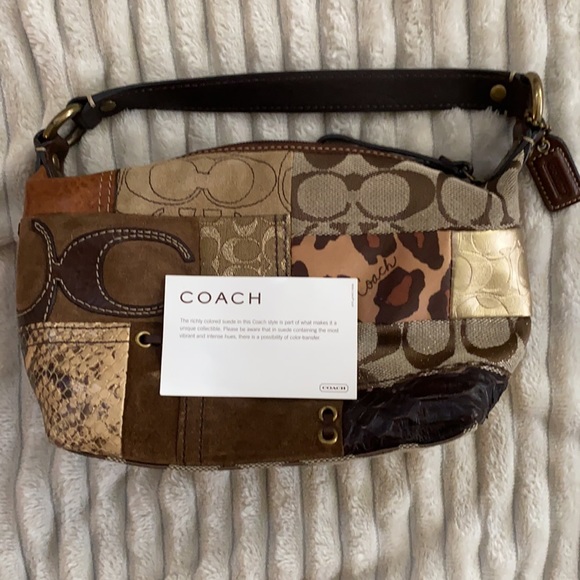 Vintage Coach patchwork mini bag great condition - Picture 4 of 4